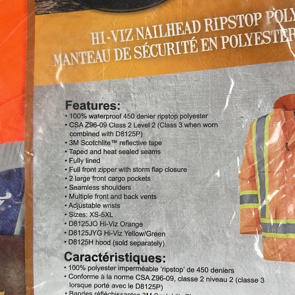 Pioneer Hi-Viz Nailhead Ripstop Polyester Jacket | XL - Picture 6 of 6